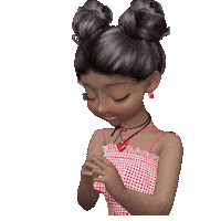 elistorycriativo garota agradecer reza elistorycriativo menina Sticker