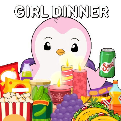 Diet Coke Popcorn Sticker by Pudgy Penguins