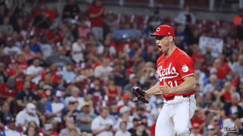 Celebration Yell GIF by Cincinnati Reds
