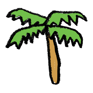 palm tree emoji Sticker by Adam J. Kurtz