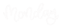 Monday Lettering Sticker by Shannon B Design