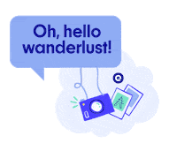 Travel Wednesday Sticker by Expedia Group