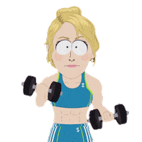 Strong Woman Weights Sticker by South Park