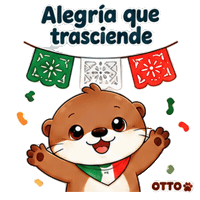Saludo Sombrero Sticker by Otto the Otter by GleeSpace