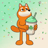 Shamrock Shake Happy Dance GIF by BONK