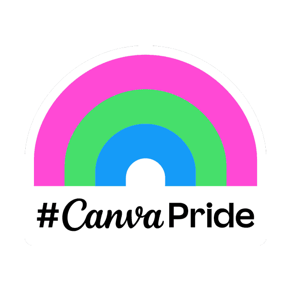 Rainbow Pride Sticker by Canva