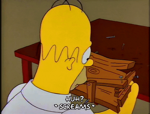 Scared Season 4 GIF by The Simpsons
