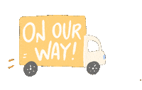 On The Way Delivery Sticker by Papel y Lapiz