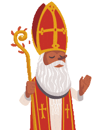 Wave Santa Sticker by Brasschaat