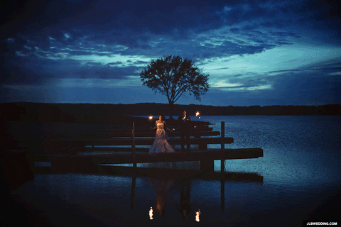 water wedding GIF