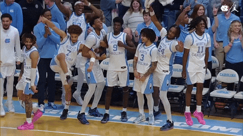 Celebration Hype GIF by UNC Tar Heels