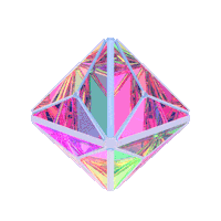 jasonbrickhill diamond prism iridescent Sticker