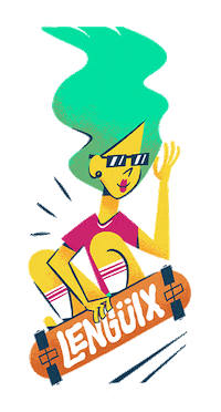 Girl Skate Sticker by Trendy Helados