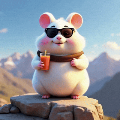 lilHammy hello summer cold drink lilhammy GIF