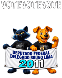 Deputado Causa Animal Sticker by Delegado Bruno Lima