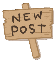 Post Wood Sticker