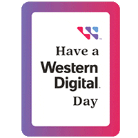 WesternDigitalCorporation logo hello good morning flash Sticker