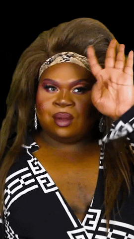 BurdEvents yes hair drag queen hair flip GIF