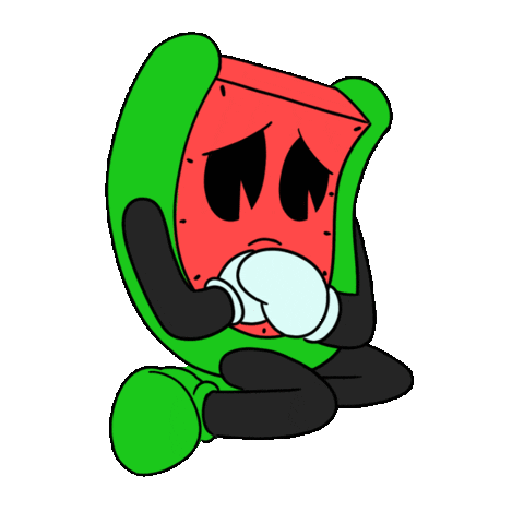 Sad Watermelon Sticker by strangefruitsmusic