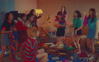 Slumber Party Merry Happy GIF by TWICE