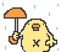Bird Rain Sticker by ぴょろりんちょ（ひよこ人間ぴよ）