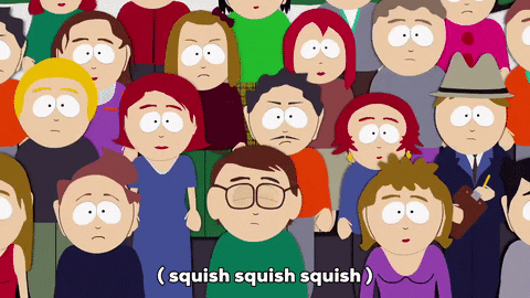 shocked audience GIF by South Park 