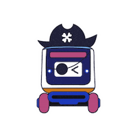 Aye Sticker by Kiwibot