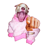 TripVisions dog scary perro pitbull Sticker
