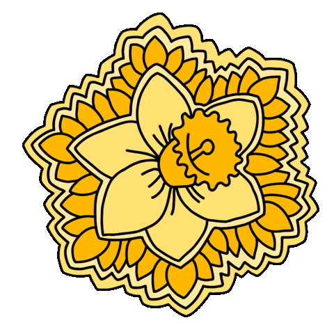 Flower March Sticker