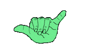ashleylgnar cool chill hands shaka Sticker