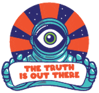 The Truth Is Out There Sticker by Edinburg Cultural Arts