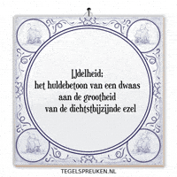 Humor Wijsheid GIF by Tegelspreuken.nl