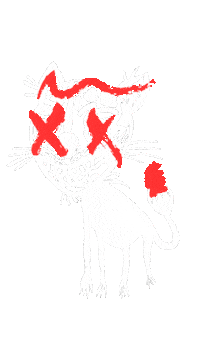 Bad Cat Sticker by Kiesgrube