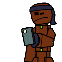 Thinking What Sticker by StikBot
