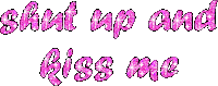 kissing shut up and kiss me Sticker