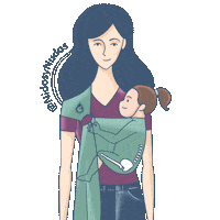 Mom Mama Sticker by Nidos Y Nudos
