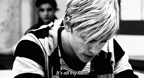 lonely black and white GIF