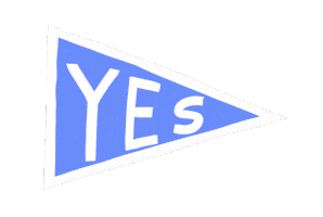Flag Yes Sticker by Nina Cosford