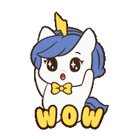 So Cool Wow Sticker by Brave Unicorn