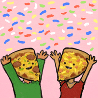 jordanlyric party food pizza yay GIF