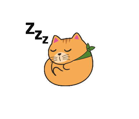 Sleepy Sticker by GentleCat