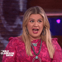 KellyClarksonShow wow what omg shocked GIF