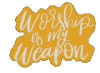Kbautistaart yellow jesus worship kbautistaart Sticker