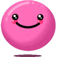 celestialbeanart happy excited pink kawaii Sticker