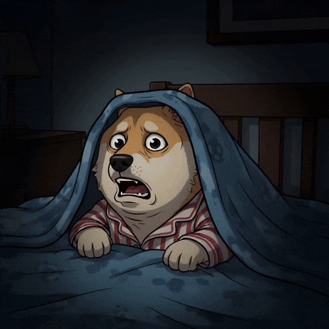 Scared Shiba Inu GIF by Doge Pound