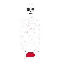 Memento Mori Skull Sticker by Yin Wrong