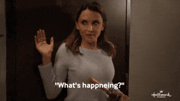 Confused Whats Happening GIF by Hallmark Channel