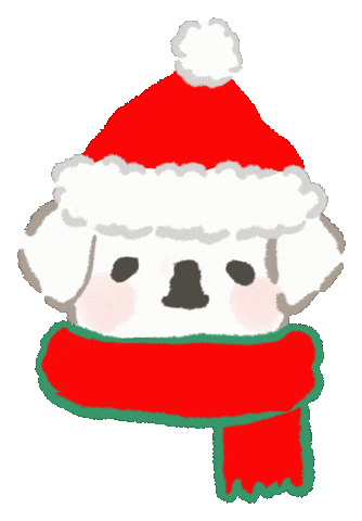 Christmas いぬ Sticker