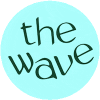 thewavepodcasting the wave thewavepodcasting the wave podcasting rotating the wave logo Sticker