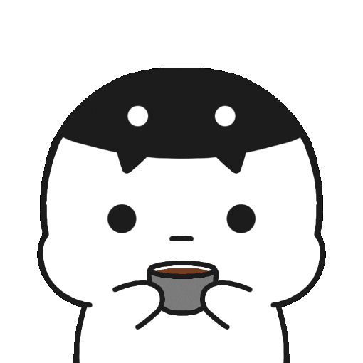 Midnight_ly giphyupload illustration coffee black Sticker